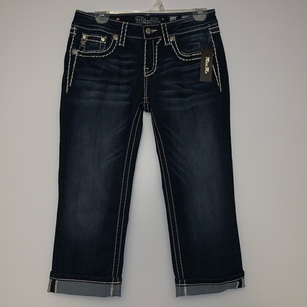 Miss Me signature cuffed capris - Picture 2 of 5